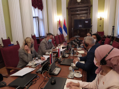 3 June 2021  Head of PFG with Indonesia Ljiljana Malusic in meeting with Indonesian Ambassador to Serbia Mochammad Yudha